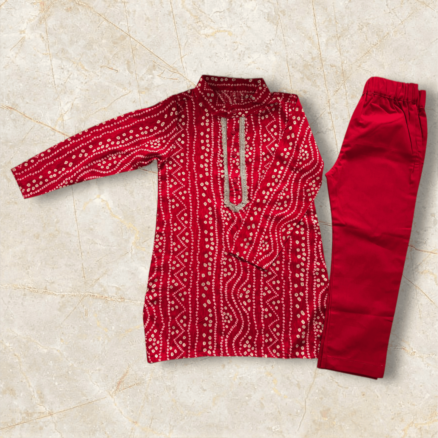Bandhani kurta Set