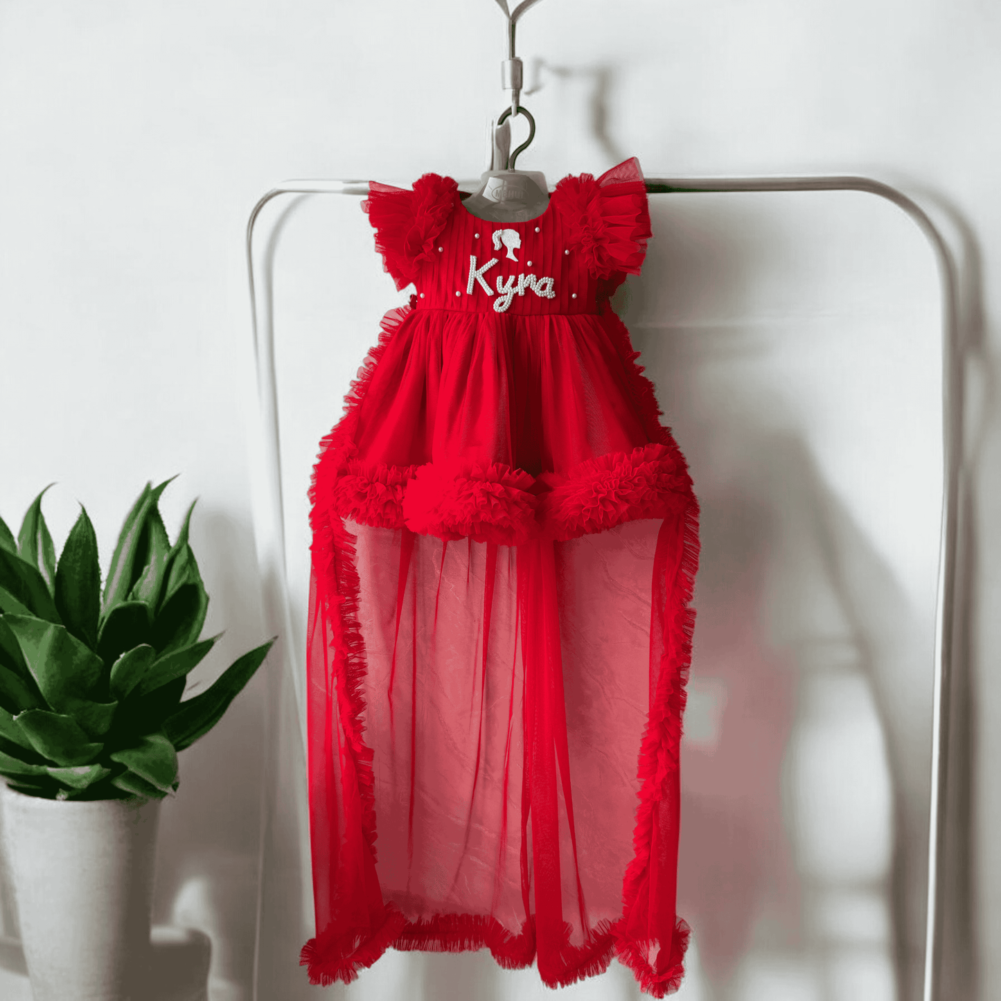 Barbie in Red With Detachable Trail Bow