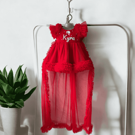 Barbie in Red With Detachable Trail Bow