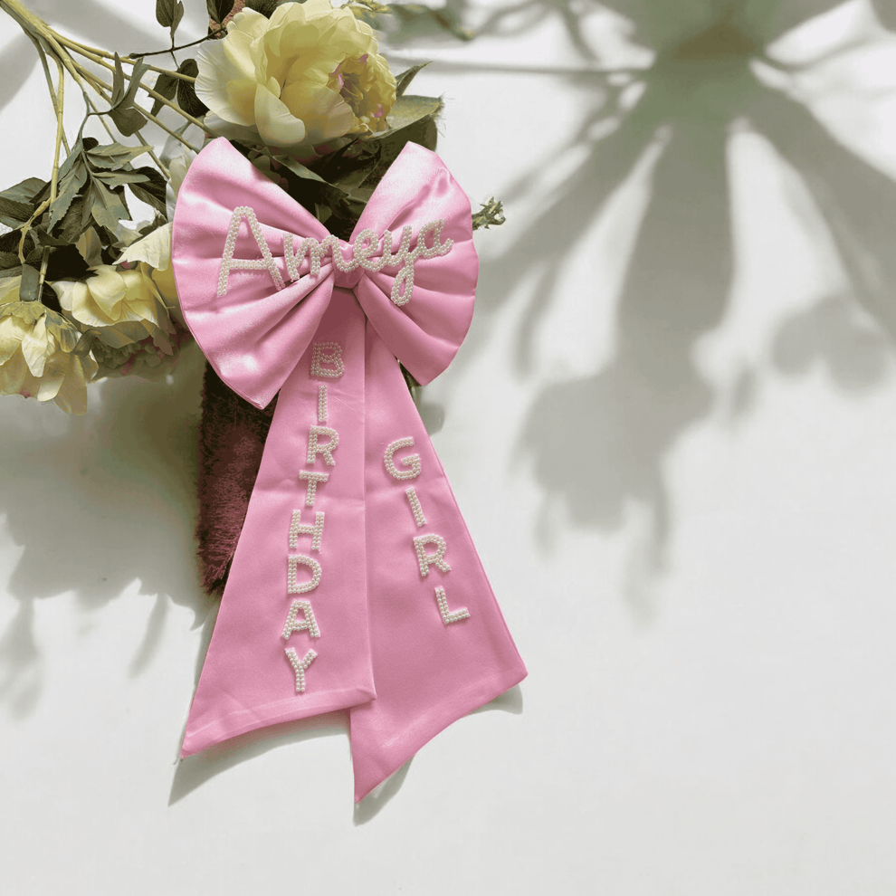 bow birthday dress