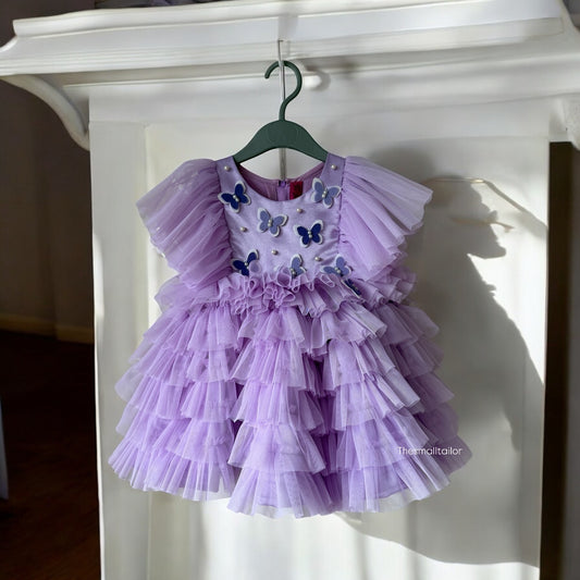 Butterfly Lavender Theme Dress