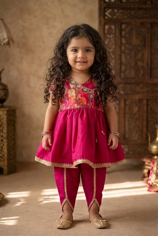 Rani Pink Brocade Achkan