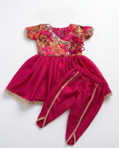 Rani Pink Brocade Achkan
