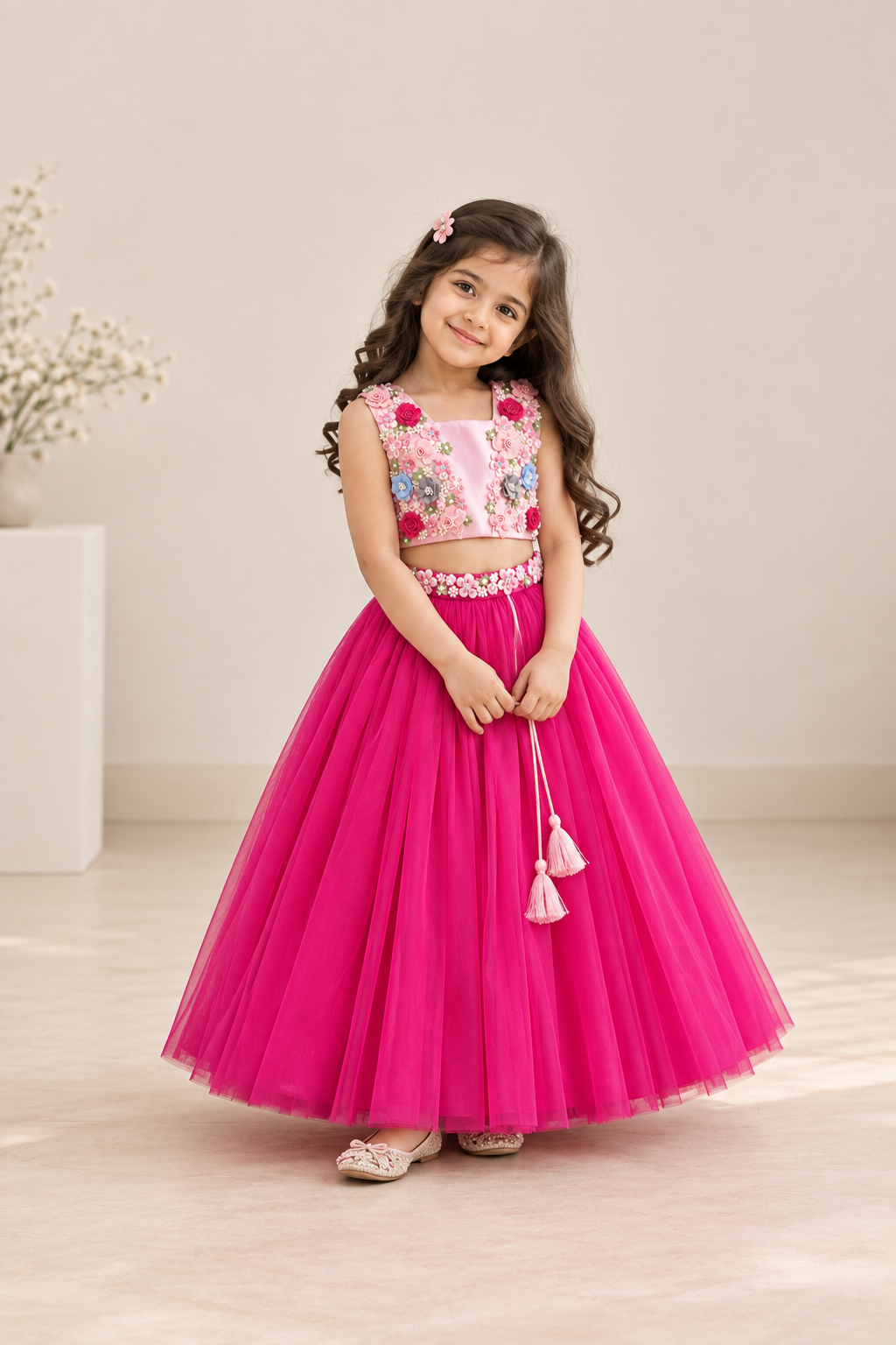 Pink Blossom Lehenga