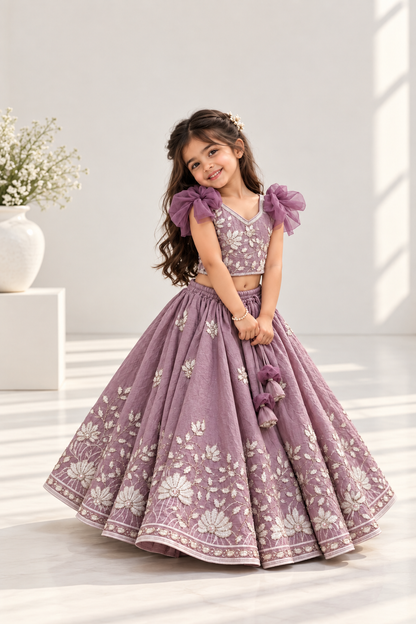 Lavender Bloom Lehenga