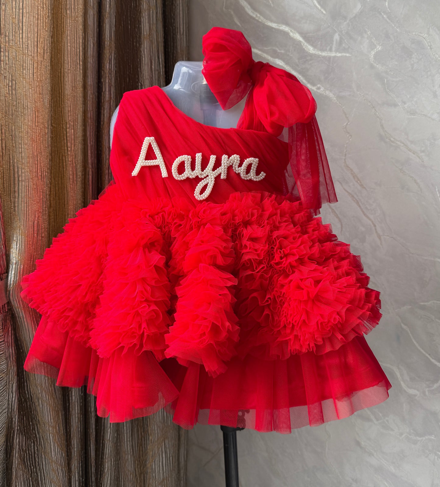 Red Pink Party Dress