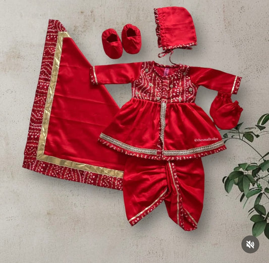 Bandhani dhoti JAMNA set