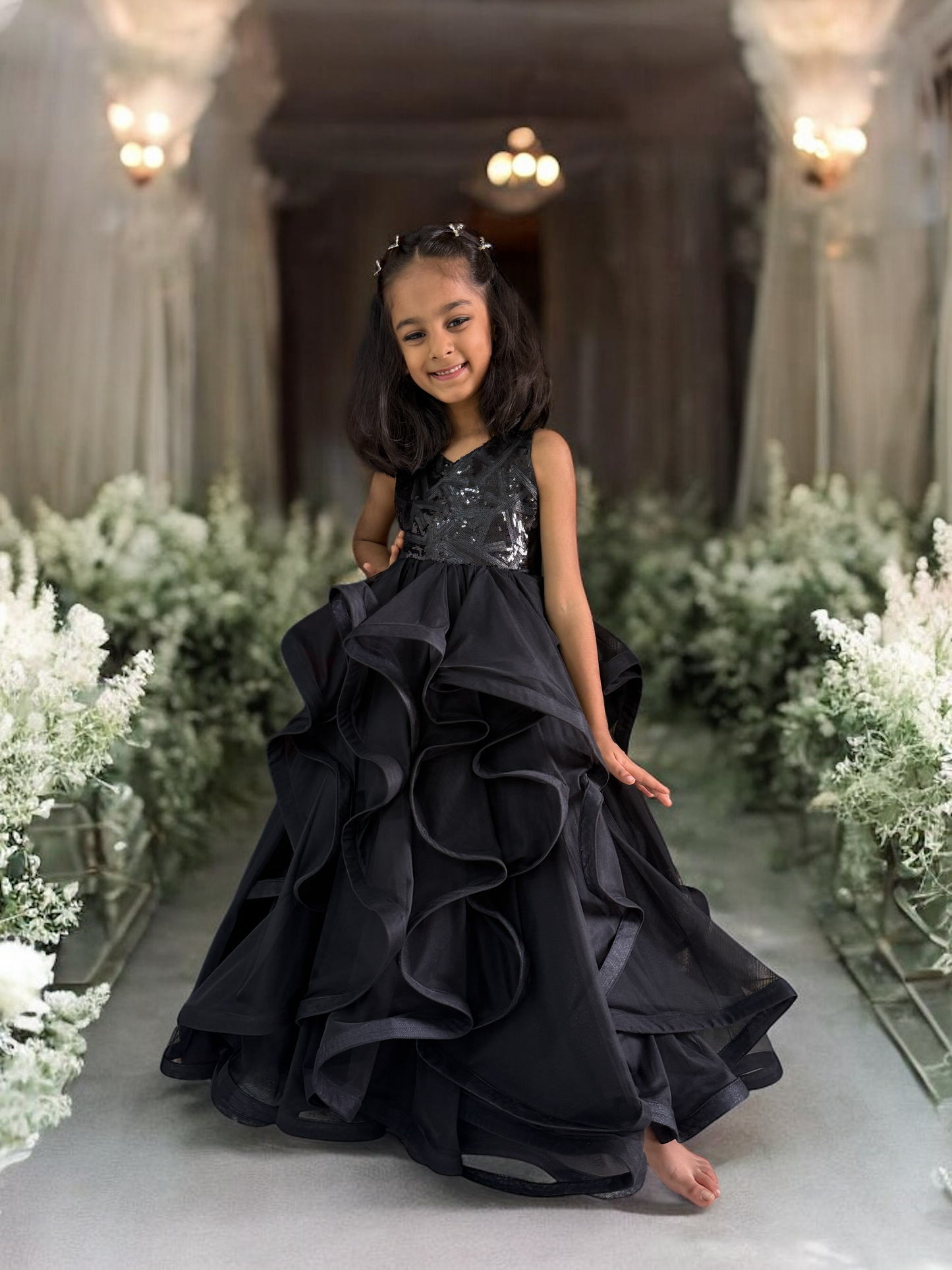 Black Sequince Gown
