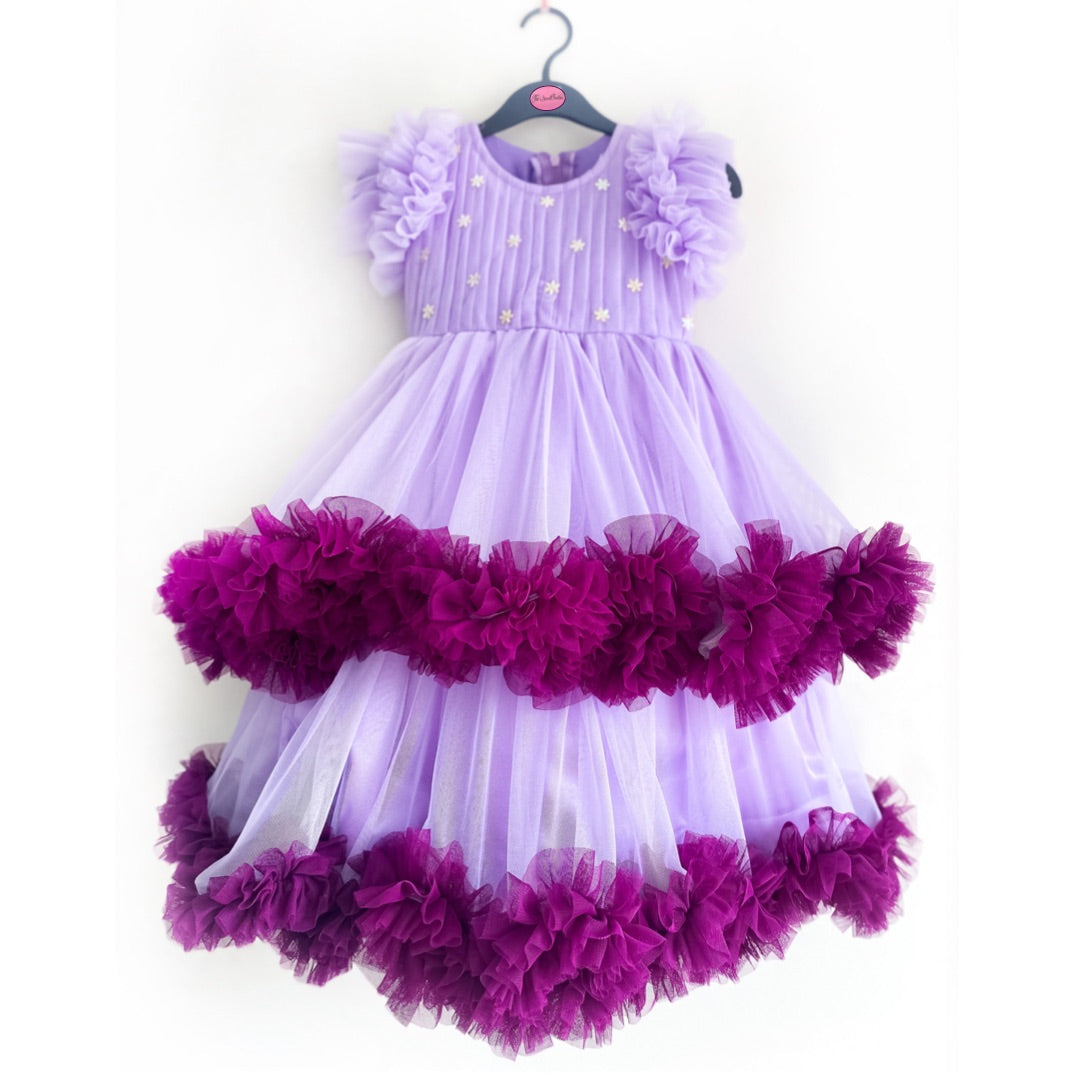 Life Is Better In Lilac Double Layered Frill Dress