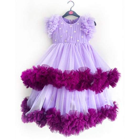 Life Is Better In Lilac Double Layered Frill Dress