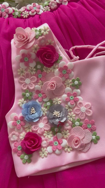 Pink Blossom Lehenga
