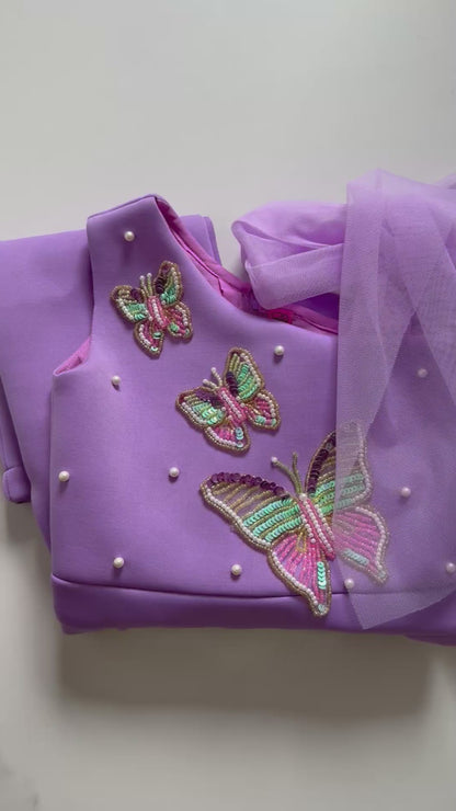 Butterfly Lavender Jumpsuit